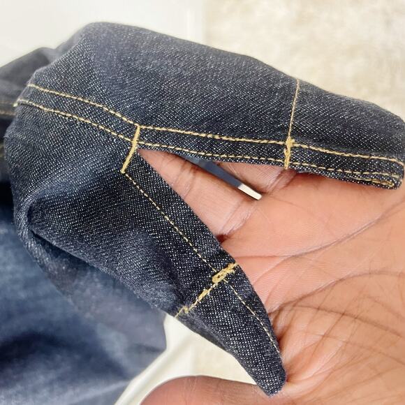 Lauren Ralph Lauren Denim V-Neck Collared Shift Dress Blue XXL | Classic Jean - Picture 9 of 11